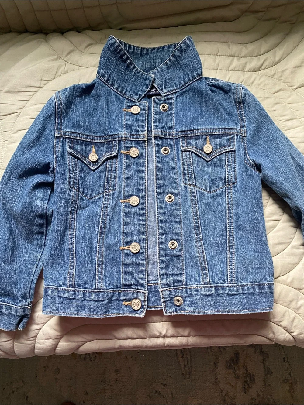GAP Kids Blue Denim Button-Up Jean Jacket